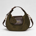 Retro Leather Trim Half Moon - DippedShop Wholesale - #2355