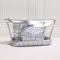 Minimalist Solid Color Quilt Shell Cosmetic Bag 6C5CO271