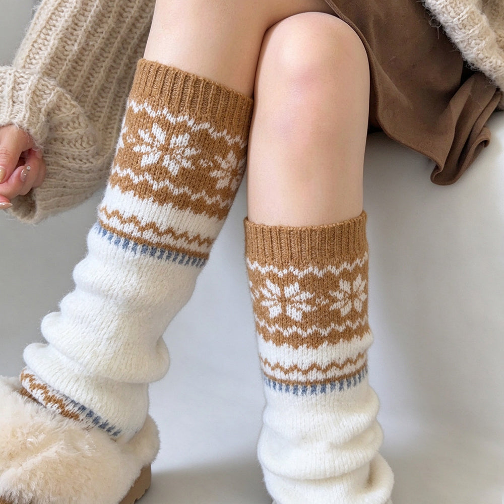 Fair Isle Knit Leg Warmers - DippedShop Wholesale - #7251