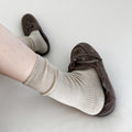 Thin Slouchy Crew Socks - DippedShop Wholesale - #8115