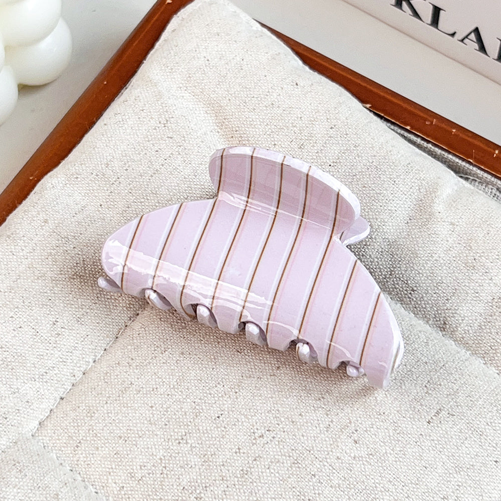 Striped Hair Claw - DippedShop Wholesale - #8563