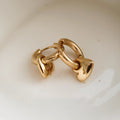 Heart Hoop Earrings - DippedShop Wholesale - #1747