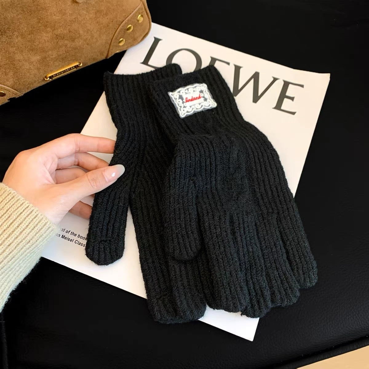 Simple Solid Color Touch Screen Warm Gloves 6W6GLO83