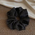 Minimalist Solid Color Rhinestones Elastic Scrunchies 6W6HSR501
