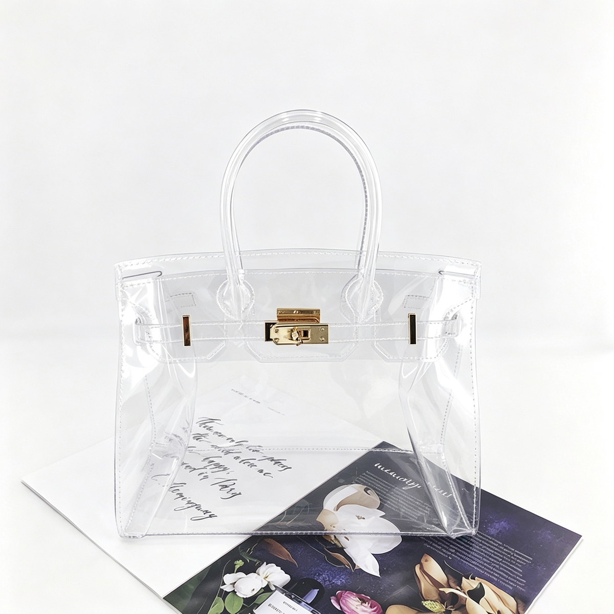 Jelly Clear Tote Stadium Approved Shoulder Bag 6W10BBG2123