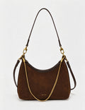 Retro Gold Chain Accent Hobo Crossbody Bag 6W10BBG2506