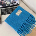 Warm Solid Color Tassel Wool Scarf 6W6NSW259