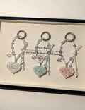 Handmade Crystal Heart Pendant Keychain Bag Charm 6W10BBC420