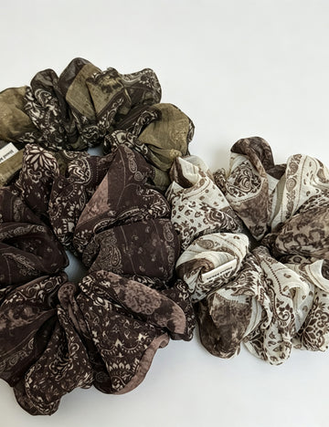 Organza Hair Scrunchies - DippedShop Wholesale - #4579