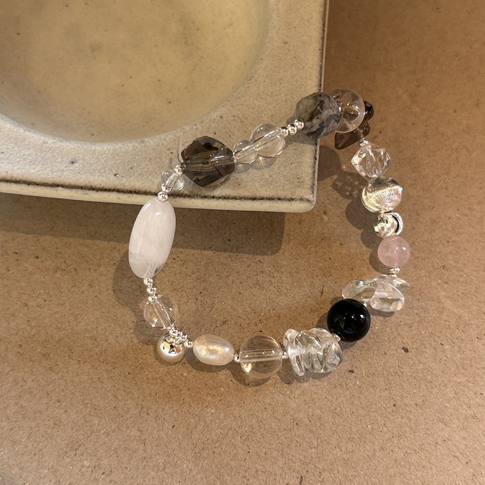 Crystal Stone Bead Bracelet - DippedShop Wholesale - #6947
