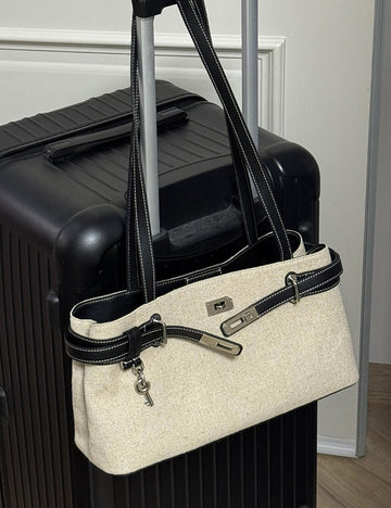 Chic Color Block Large Capacity Shoulder Bags 6W10BBG1327