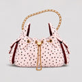 Plush Polka Dot Chain Crossbody Shoulder Bag 6W10BBG2404