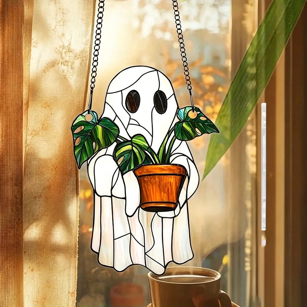 Halloween Ghost Sun Catcher Window Hanging 6H7HLS184