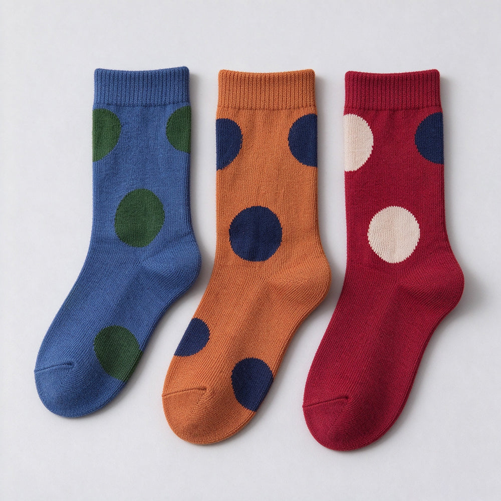 Polka Dot Crew Socks - DippedShop Wholesale - #2771