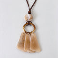 Irregular Resin Pendant Necklace - DippedShop Wholesale - #3731