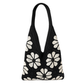 Fresh Color Block Flower Knitted Tote Hnadbag 6W10BBG1789