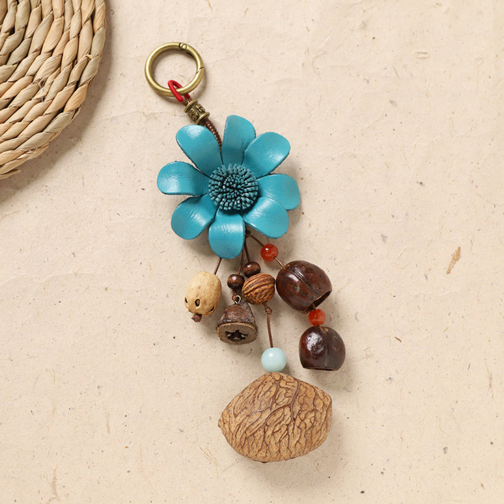 Natural Nut Shell Keychain - DippedShop Wholesale - #4883