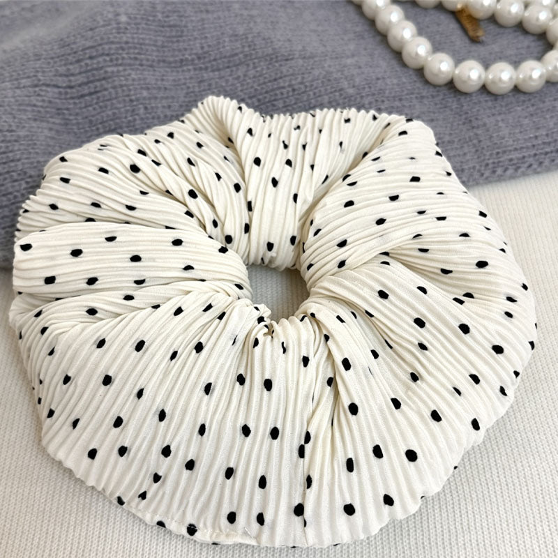 Chic Polka Dots Print Ruffled Hair Scrunchies 6W6HSR361