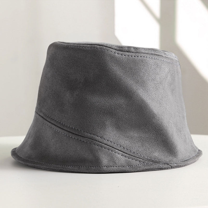 Faux Suede Bucket Hat - DippedShop Wholesale - #0723