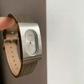 Rectangular Analog Leather Watch - DippedShop Wholesale - #1395