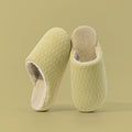 Soft Fleece-Lined Solid Color Winter Slippers 6W8FSP294