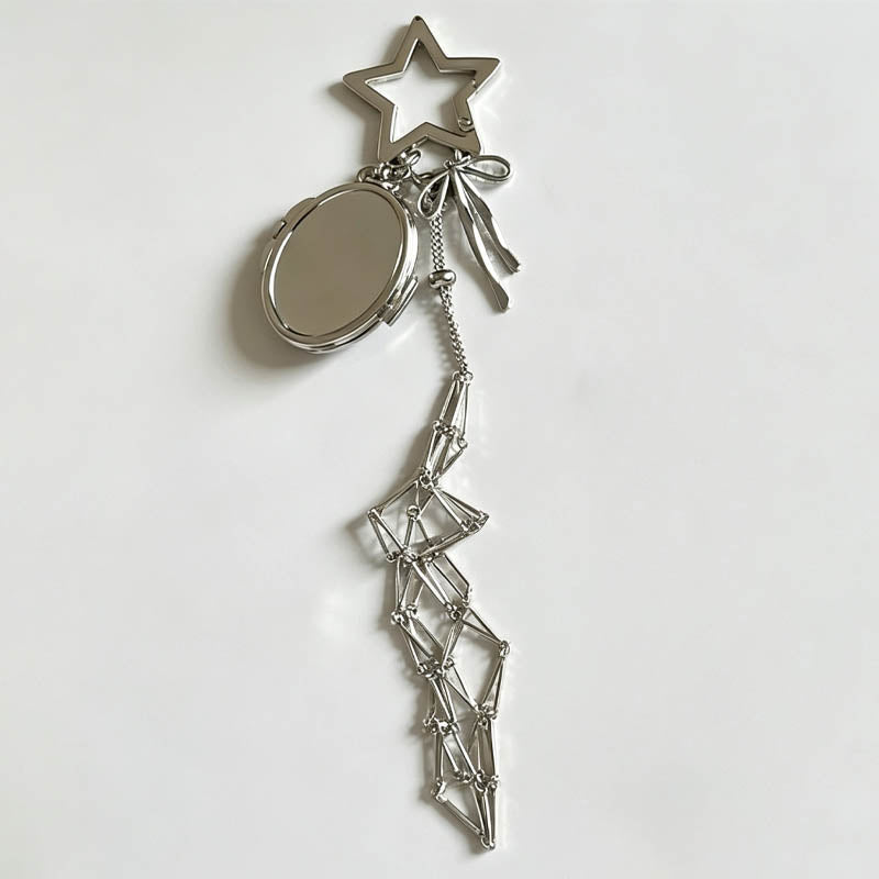 Metal Star Net Bag Pendant Keychain Bag Charms 6W10BBC333
