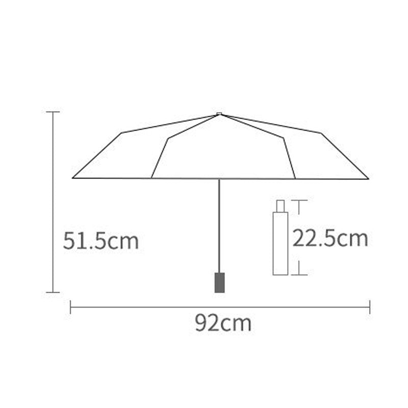 Solid Color Lightweight Compact Folding Umbrella MK2MBFN6Z11UL11