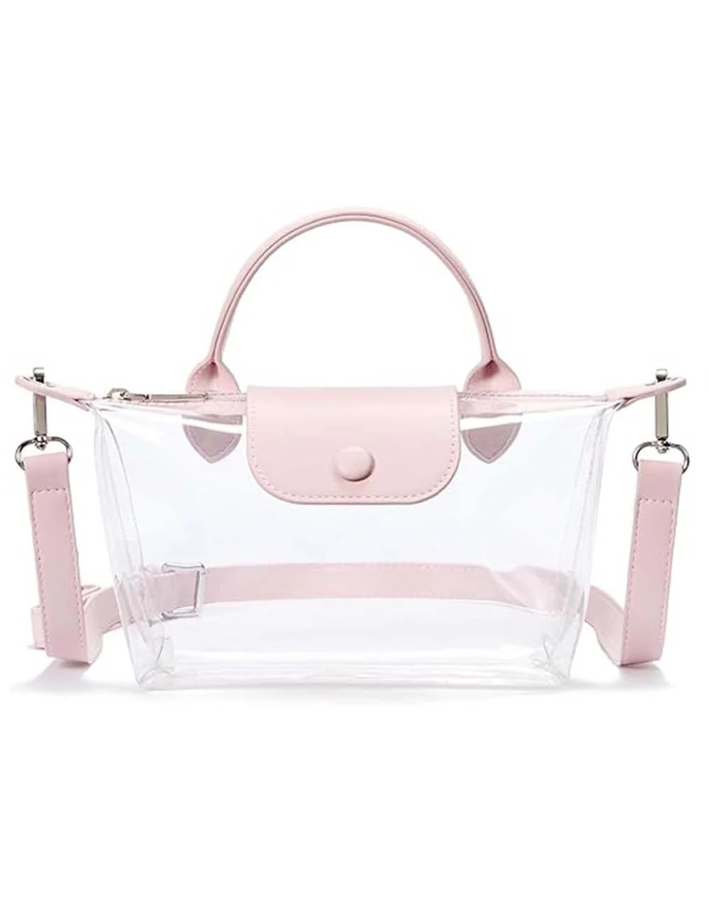 Jelly PVC Shoulder Crossbody Double Handles Bag FPC6BBG434