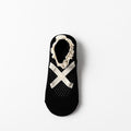 Lace Trim Criss Cross Yoga Socks 6W8FSO765