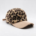 Leopard Sherpa Baseball Cap - DippedShop Wholesale - #0851
