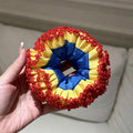 Elegant Lace Trim Ruched Oversized Hair Scrunchie 6W6HSR472