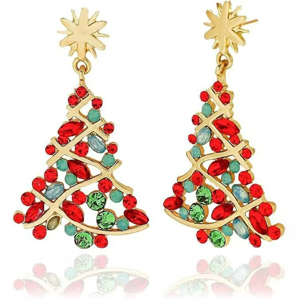 Christmas Tree Dangle Earrings - DippedShop Wholesale - #1443