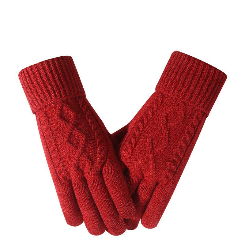 Cable Knit Touchscreen Gloves - DippedShop Wholesale - #7859
