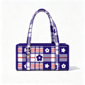Minimalist Square Plaid Nylon Shoulder Bag 6W10BBG2131