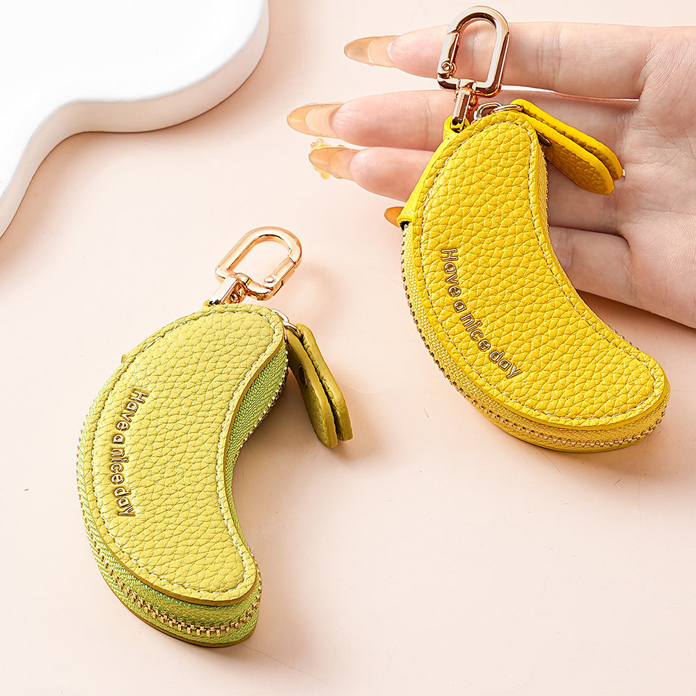 Banana Coin Pouch Keychain - DippedShop Wholesale - #9955