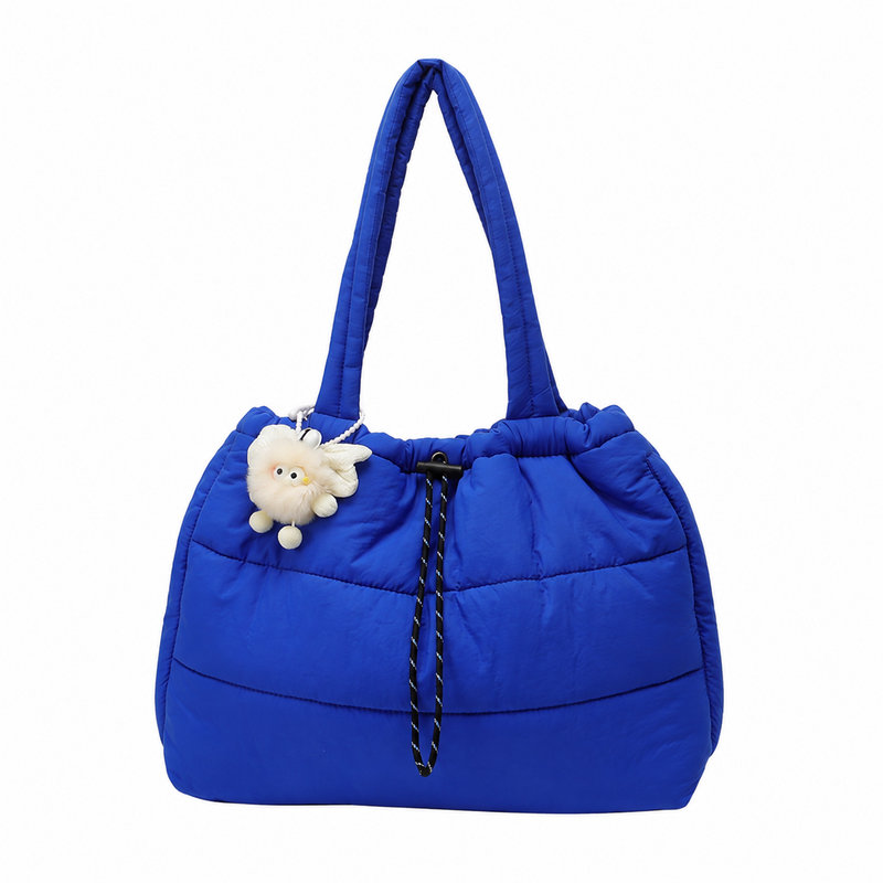 Trendy Solid Color Lightweight Puffer Shouder Bag 6W10BBG1810