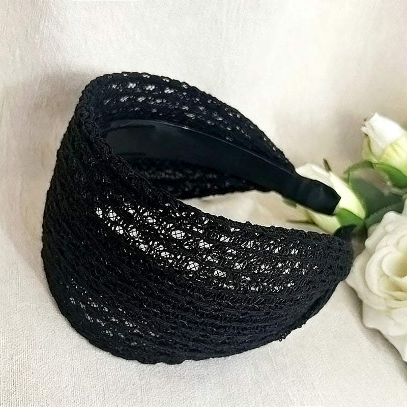 Trendy Hollow Out Woven Wide Hadband 6W6HBD288