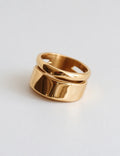 Hollow Wide Band Ring - DippedShop Wholesale - #0275