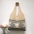Retro Elephant Knitted Hollow Shoulder Bag 6W10BBG1795