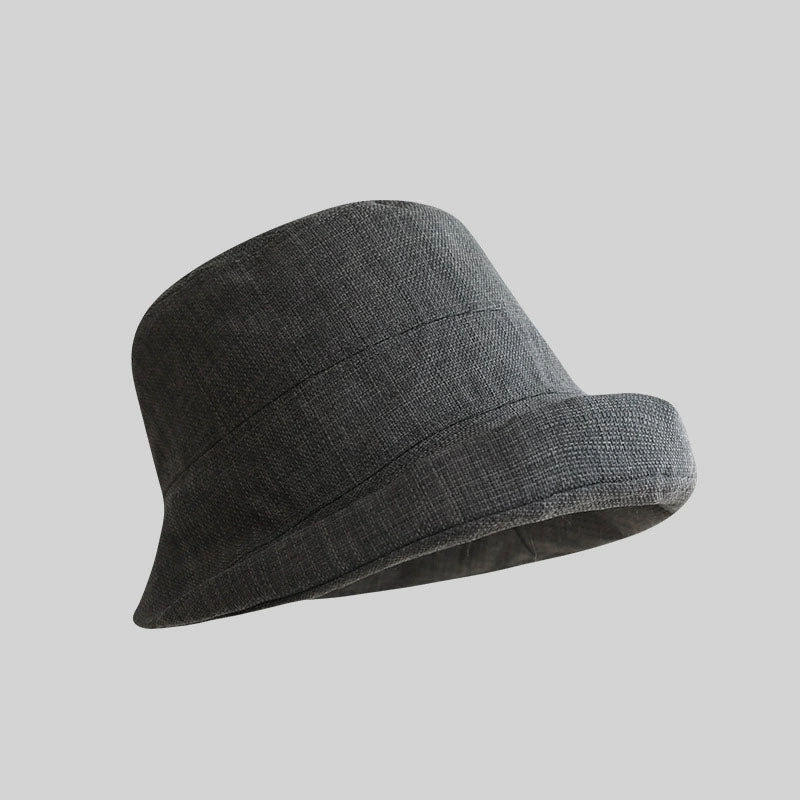 Minimalist Solid Color Edge Roll Bucket Hats MK2COK6W6HAT378