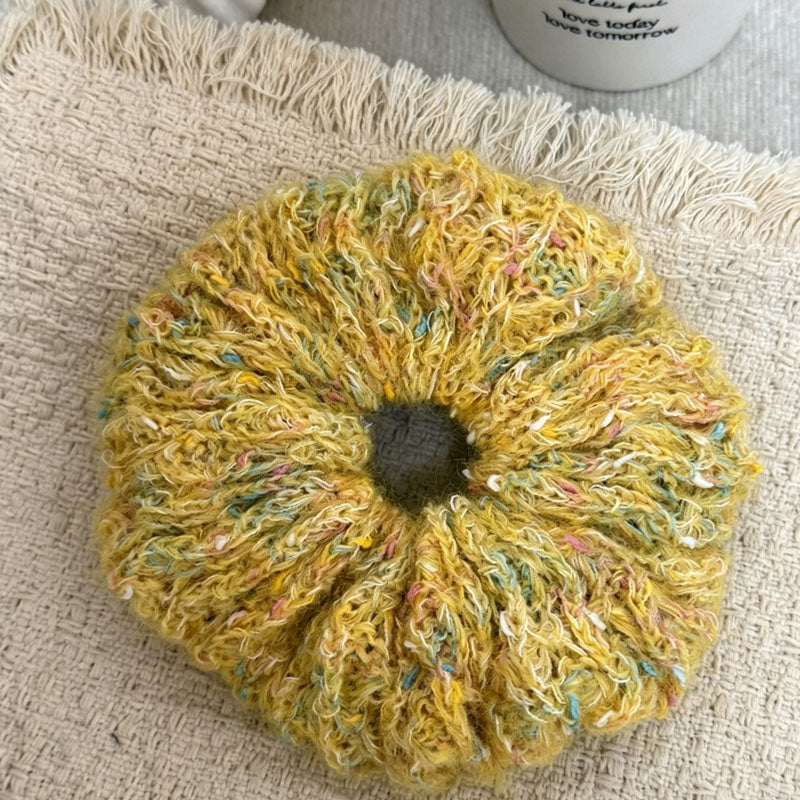 Stylish Colorful Yarn Elastic Scrunchies 6W6HSR387