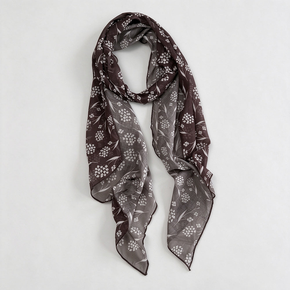 Vintage Leopard Print Polka Dots Long Silk Scarf 6W6NSC220