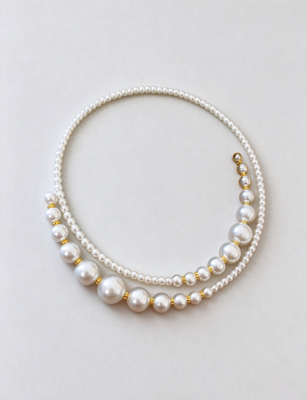 Stylish Irregular Cross Pearl Necklace 6W6JNC976