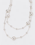 Minimalist Double Layer Beads Chain Necklace 6W6JNC932