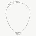Trendy Cubic Zircon Gold Plated Chain Necklace 6W6JNC1028