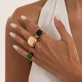Enamel Statement Ring - DippedShop Wholesale - #8531