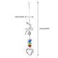 Christams Glass Heart Crystal Ball Prism Sun Catcher 6H7HLS145