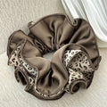 Retro Leopard Print Ruffled Hair Scrunchies 6W6HSR354