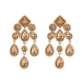 Crystal Teardrop Dangle Earrings - DippedShop Wholesale - #4659