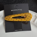 Vintage Polka Dots Hollow Acetate Hair Clip 8AS6HCP396L